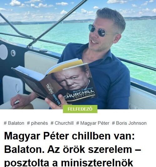 Magyar Péter chillben van: Balaton. Az örök szerelem – posztolta a miniszterelnök