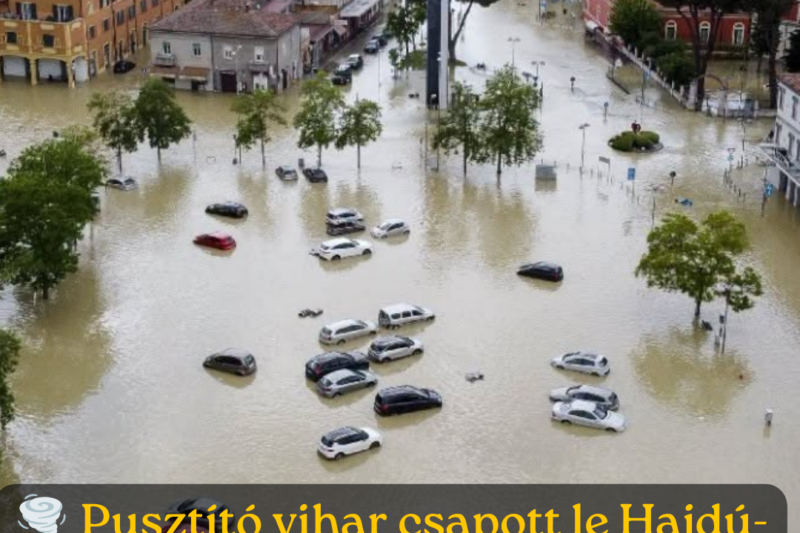 Letarolta a vihar Hajdú-Bihart, a brutális szél fákat is kicsavart, több helyen pedig komoly károkat hagyott maga után.