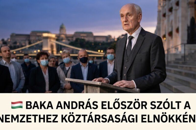 🇭🇺 BAKA ANDRÁS ELŐSZÖR SZÓLT A NEMZETHEZ KÖZTÁRSASÁGI ELNÖKKÉNT! – Magyarország Kincsei